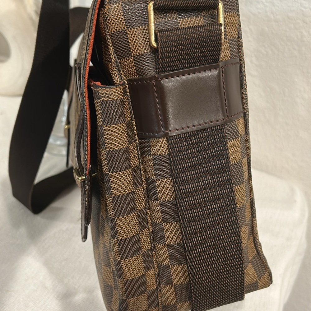 Louis Vuitton Broadway Damier Ebene  Canvas Messenger Bag Xbody Authentic +COA - Picture 6 of 16